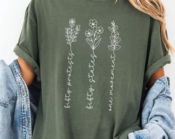 Comfort Colors® 50501 Shirt, 50 Protests 50 States 1 Movement Shirt, Bold Graphic Political Activist T-Shirt, Anti Trump Resistance Apparel