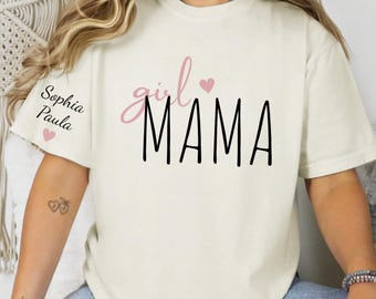 Personalized Boy Mama Shirt With Kid Names,Comfort Colors, Custom Mama Tshirt, Personalized Mom Shirt, Mothers Day Gift, Mom Birthday Gift