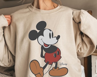 Retro Mickey Disney Sweatshirt, Classic Mickey Sweatshirt, Mickey Mouse Shirt, Mickey T-shirt