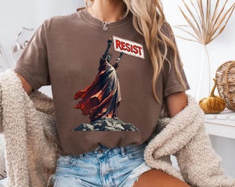 Comfort Colors® Resist Shirt, Bold Statement Tee for Activists, Protest T-Shirt, Empowerment Shirt, Political Graphic Tee, Resistance Shirt