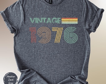 Vintage 1976 Shirt, Retro 50th Birthday T Shirt, fiftieth gift, 50th Birthday Gift, 50th Birthday Shirt, Vintage 50th Birthday Tshirt