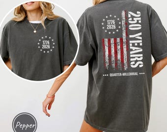 America 250th Anniversary Sweatshirt, 1776–2026 USA T-Shirt, 250 Years of America Shirt, Patriotic American Flag Shirts, Memorial Day Tees