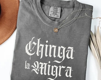 Chinga La Migra Baby Tee, Y2K Political Shirt, Pro Immigration Baby T-Shirt, Anti ICE Crop Top, Anti Trump Baby Tee, Social Justice Top