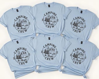 Camping Crew 2025 Shirt, Family Camping Gift, Matching Camping Tees, Girls Camping, Family Trip, Girls Vacation, Campfire, Camp Lover Gift