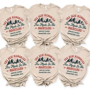 Mountain Vacation Shirt, Personalized Family Shirt, Family Camping Shirt, Custom Family Vacation Shirts, Family Vacation Shirt,Camping Shirt