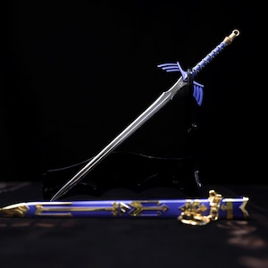 Legend of Zelda Master Sword Schlüsselanhänger - Gaming Schlüsselanhänger, Geschenk für Videospieler, Retro Gamer Accessoire