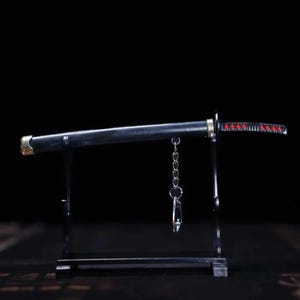 Mini Katana Sword Replica – Demon Slayer Tanjiro Kamado Second Nichirin Blade | Anime Collectible, Cosplay Prop, Gift for Fans