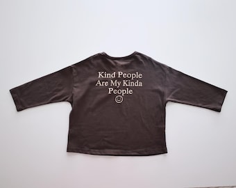 Button-Front Long Sleeve Tee, Kids graphic tee, Toddler long sleeve tee