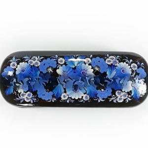 Petrykivka Art Hand-Painted Glasses Case – Floral Eyeglass Holder – Ukrainian Folk Art – Unique Gift from Ukraine