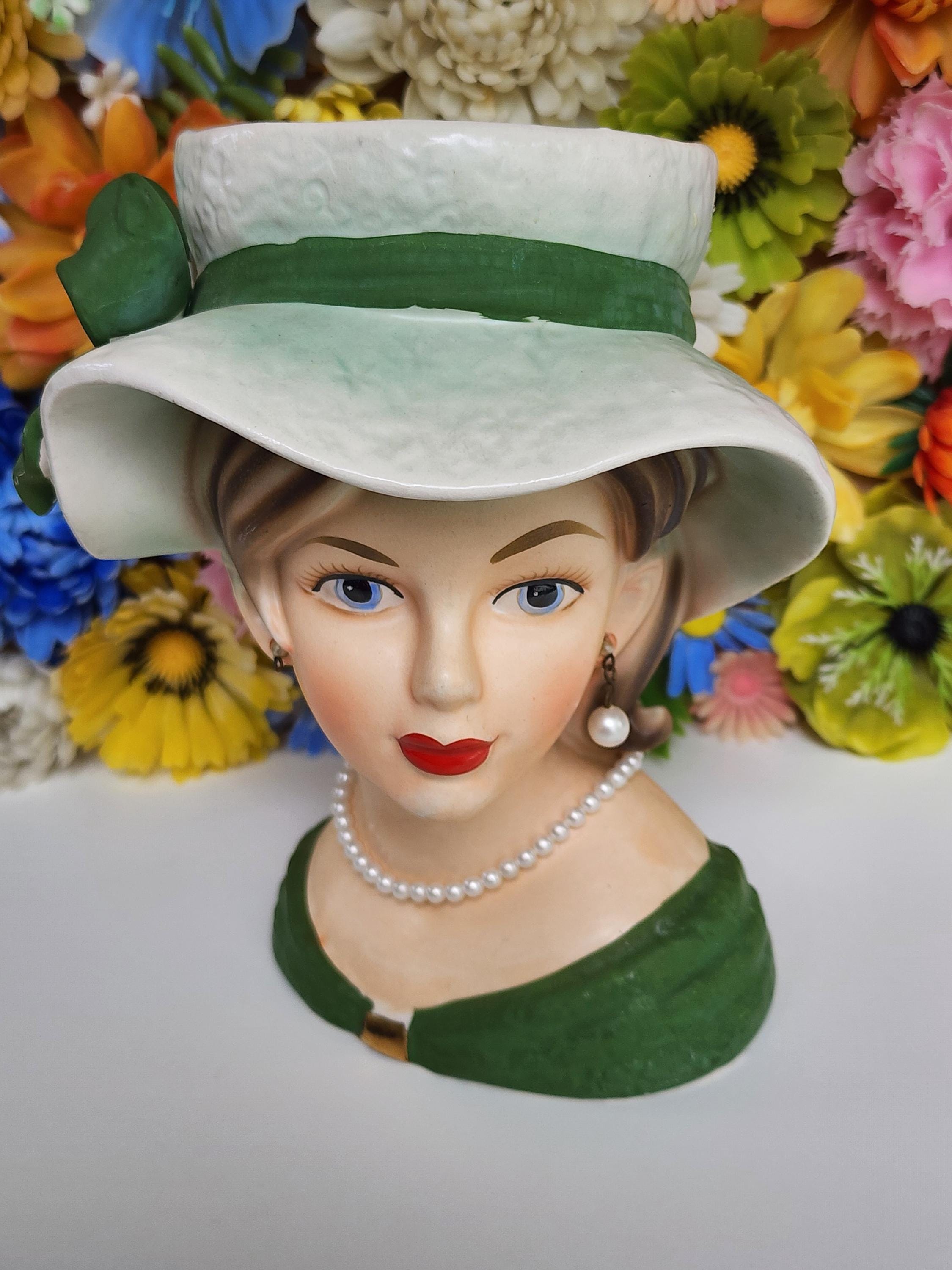 Relpo Lady Head Vase - Etsy