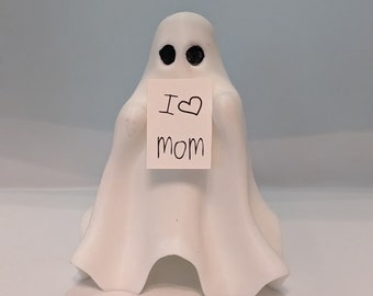 I (heart) Mom Ghostie Statue Perfect for Mothers Day