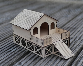 Hamster House Laser Cut File – Small Pet Shelter (SVG DXF PDF)