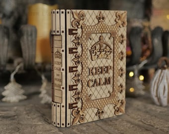 Book Box SVG | Laser Cut Gift Box File for 1/8&quot; 3mm 4mm Plywood | Wooden Book-Shaped Box for Glowforge, CNC, CO2 Laser | Digital Download