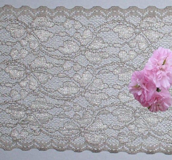 taupe lace trim
