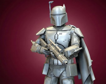 Boba Fett 3D STL Figure – Detailed Sci-Fi Warrior Miniature (Digital Download)