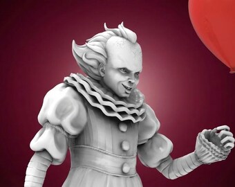 IT Pennywise  FanArt STL Figure High-Quality 3D Printable Model | Detailed Digital File |Perfect for 3D Printing