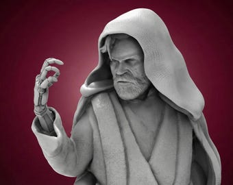 Modello di stampa 3D di Luke Skywalker – File STL di Star Wars ad alto dettaglio (download digitale)
