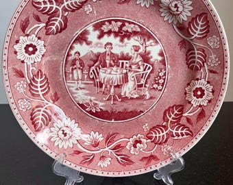 Tea Drinker dinner plate Societe Ceramique Maestricht