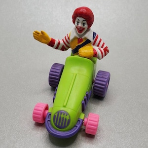 Ronald McDonald Rev-Up Car McDonald&#39;s Happy Meal Toy 1991