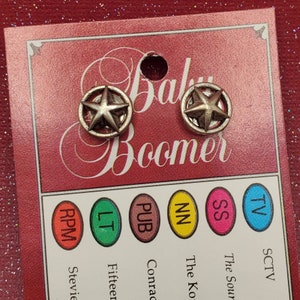 Metal Star Post Earrings