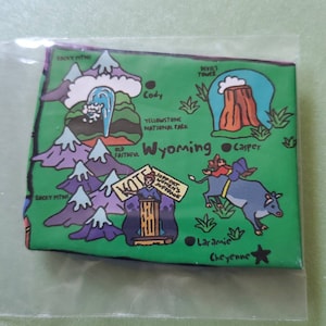 Wyoming Puzzle Piece Magnet