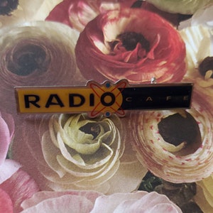 Radio Cafe Vintage Pinback Button