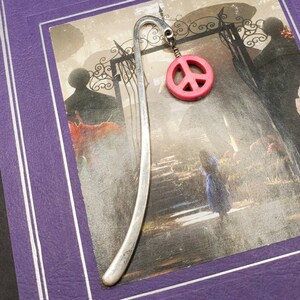 Pink Stone Peace Bookmark