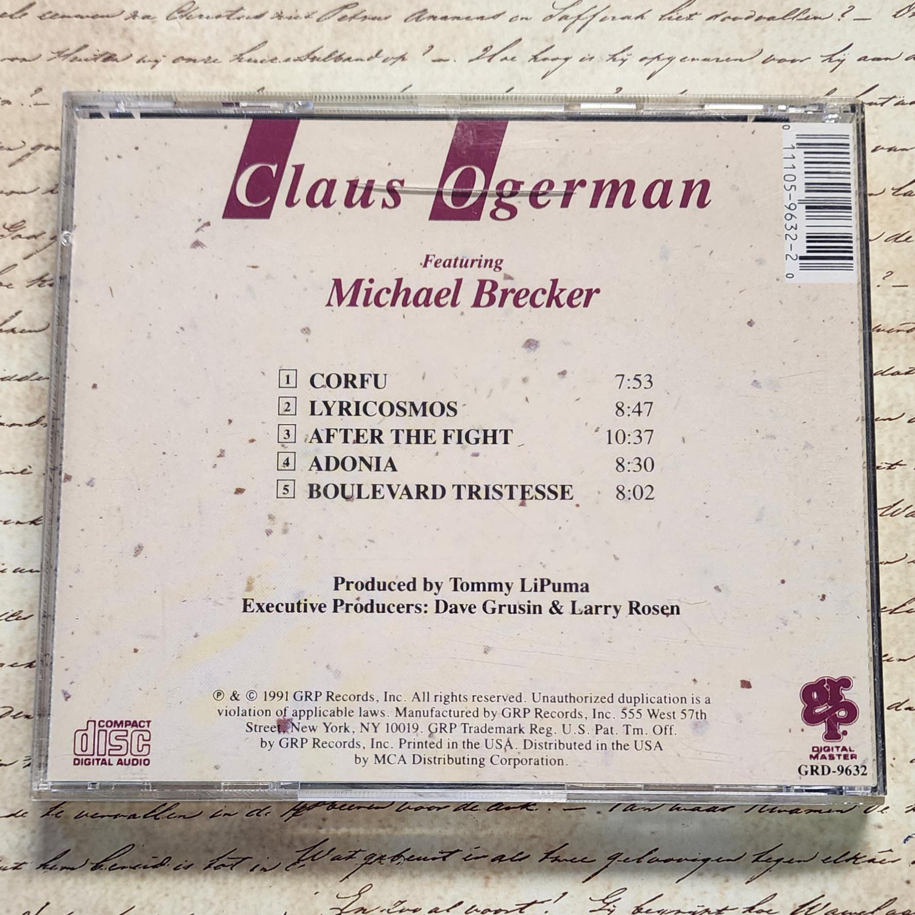 Claus Ogerman Featuring Michael Brecker CD - Etsy