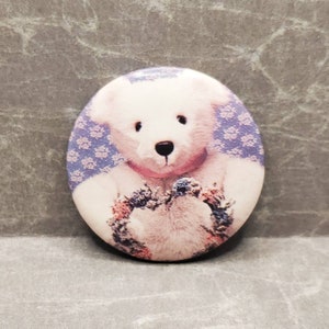 Teddy Bear Vintage Pinback Button