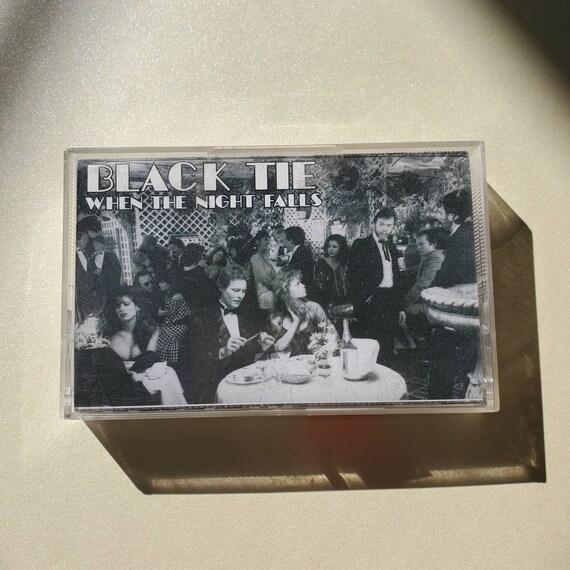 Buy Black Tie When the Night Falls Cassette Online in India - Etsy 