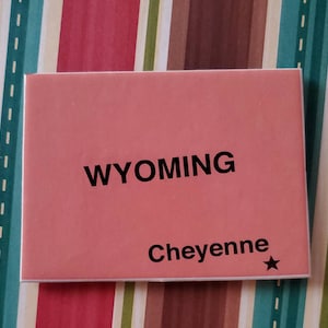 Wyoming Puzzle Piece Magnet