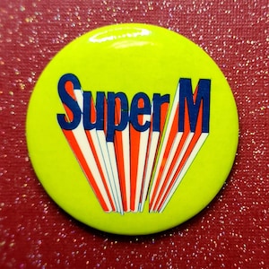Super M Vintage Pinback Button