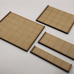 Krigsspelsrörelsebrickor för 25 x 25 mm-baserade modeller