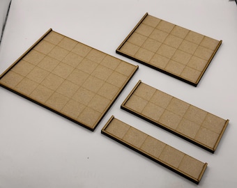 Wargaming movement trays for 25x25mm based models