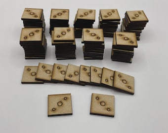 MDF 3mm Square Bases with place for magnets