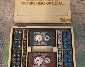 Wargaming 16mm Dice Tray Travel Box