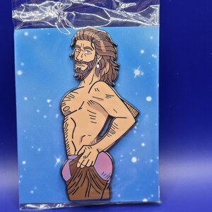 JiggleGale Hard Enamel Pin - 3-Zoll-Siebdruck Kunst Backstamp