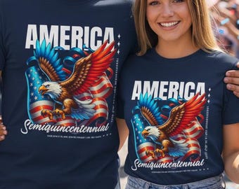 250 Years Shirt, Anniversary Shirt, America Semiquincentennial Eagle T-Shirt, USA 250 years Freedom Tee