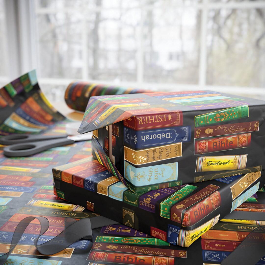 Christian Gift Wrap Paper, Women in the Bible Wrapping Paper, Religious ...