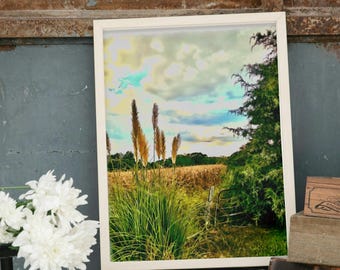 Corn Field Farm Gate Print