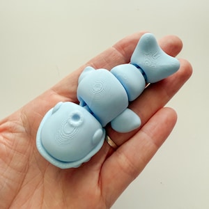 Baby Blue Whale 3D Print, Fidget Toy, Pocket Pal, Desk Buddy, Ocean Lover