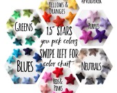 Felt Stars- Wool Felt Stars- Pick Your Colors