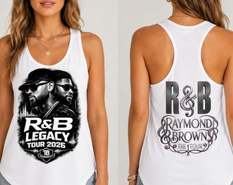 Usher Chris Brown Legacy Tour Tank Top Vintage R&B Concert Shirt