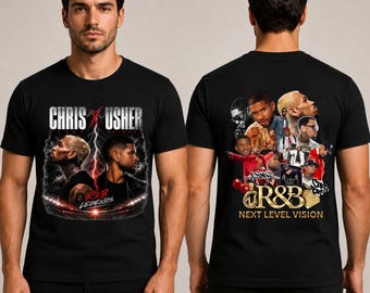 Chris Brown Usher Shirt, R&B Tour Tee, Unisex Concert Graphic T Shirt