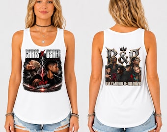 Chris Brown Usher Racerback Tank, R&B Tour Shirt, Music Festival Top