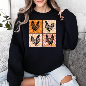 Halloween Chicken Sweatshirt: Funny Fall Vibes Hoodie