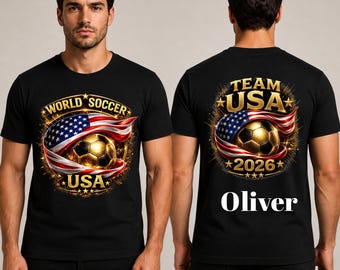 Camiseta de fútbol de EE. UU., camiseta para aficionados al fútbol americano, camiseta de orgullo nacional, conjunto del equipo de EE. UU.