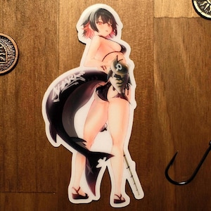 Ellen Joe Shark Girl Angler Vinyl Sticker, Zenless Zone Zero Decal