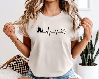 Disney Heartbeat T-shirt, Disney Heartbeat Shirt, Fun Disney Shirt, Happily Ever After, Disney Gift, Heartbeat Shirt, Disney Fireworks,