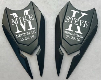 Marcador de pelota de golf personalizado: regalo grabado para padrinos de boda